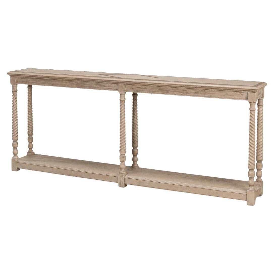 Neo Classic Pine Console Table For Sale