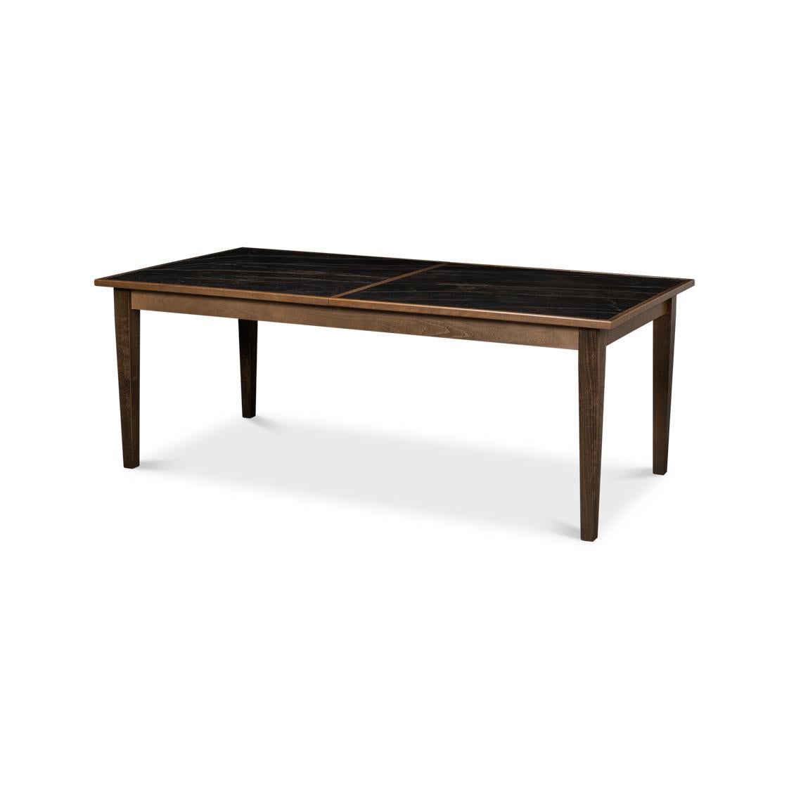 XXIe siècle et contemporain Table à rallonge Neo Classic à plateau en porcelaine en vente