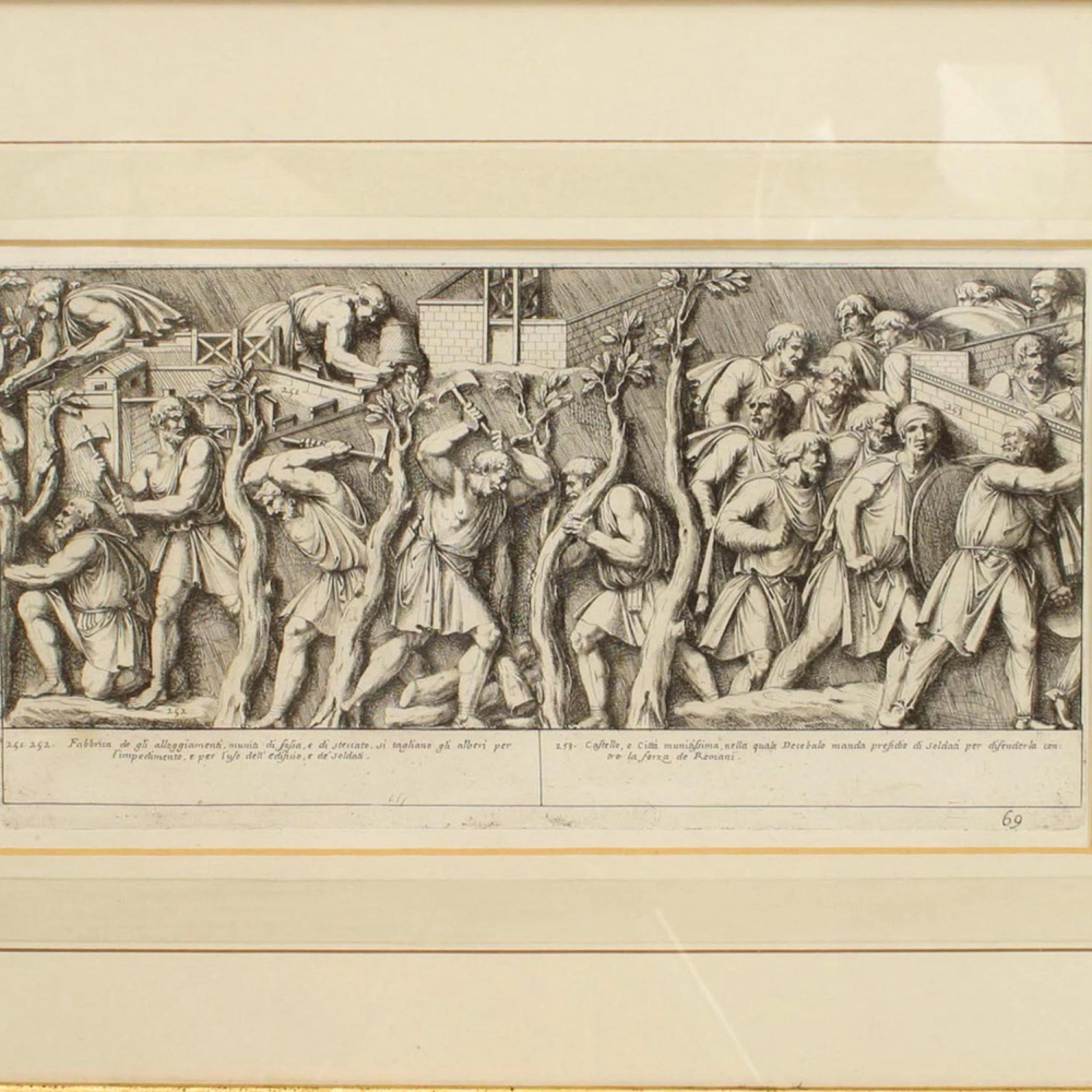 Neoclassico Stampa di scena storica romana neoclassica in vendita
