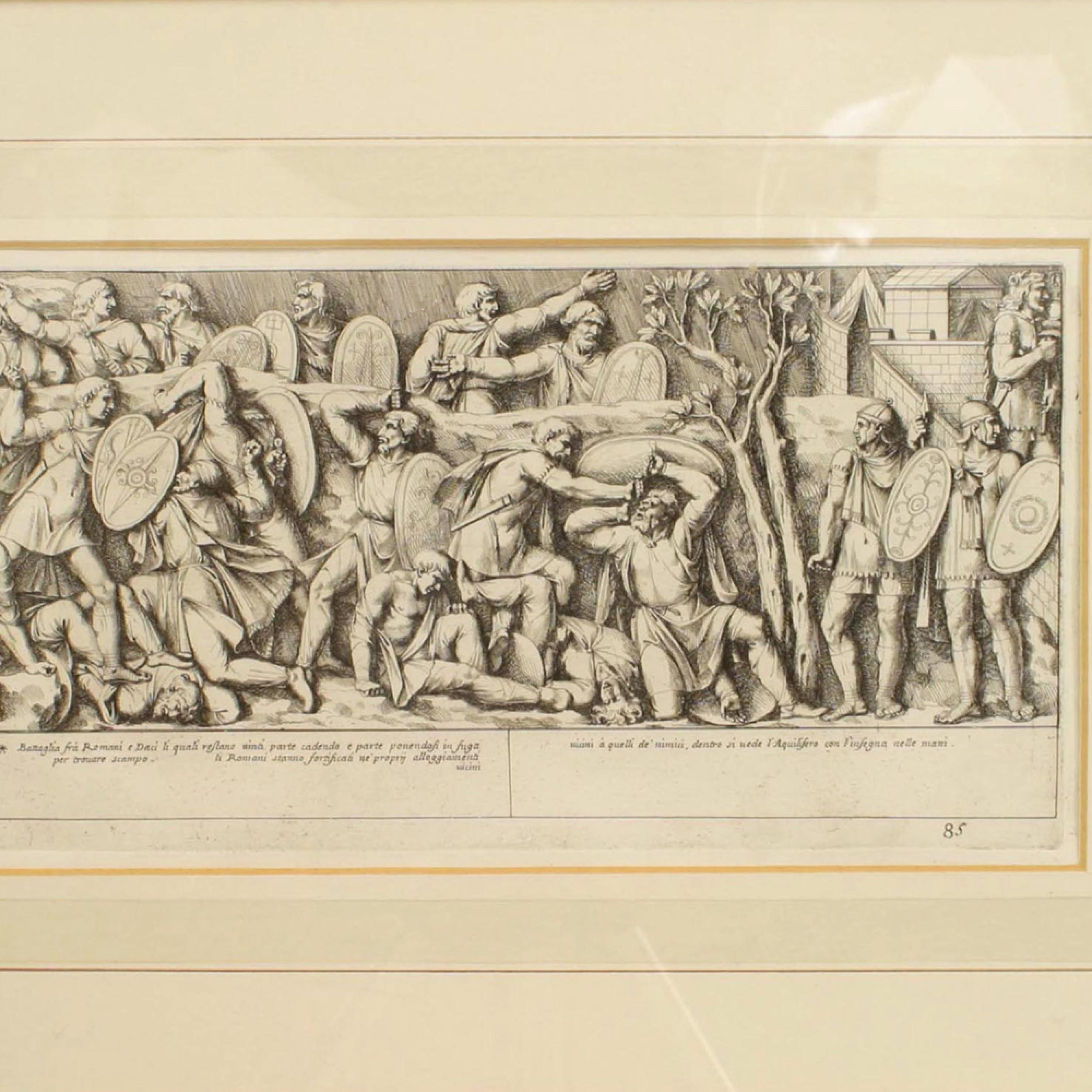 Neoclassical Neo-Classic Roman Historical Scene Print For Sale