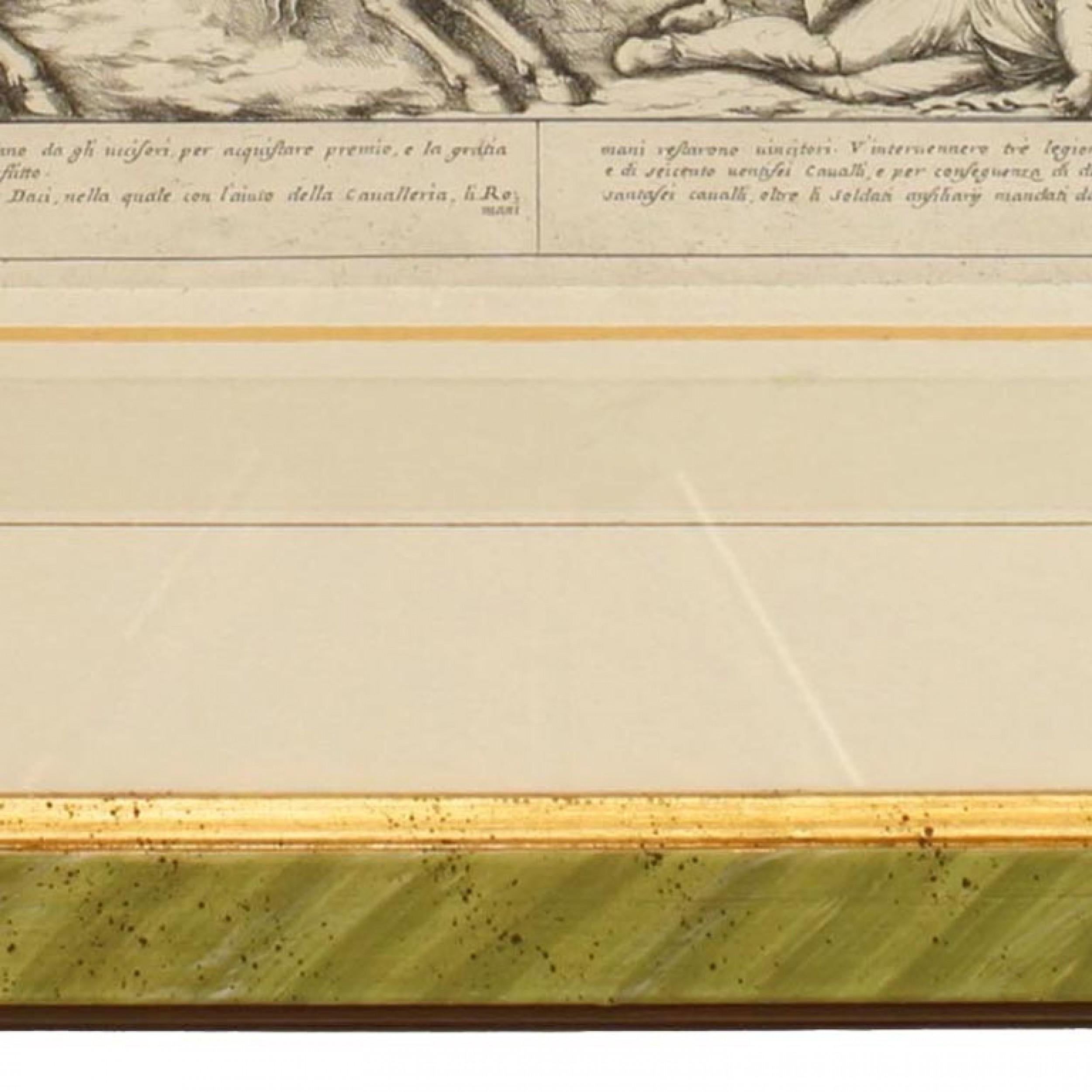 Gravure de scène historique romaine néoclassique Bon état - En vente à Queens, NY