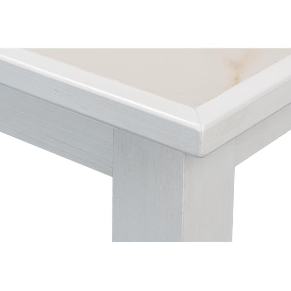 Neo Classic White Painted Extension Table For Sale 2