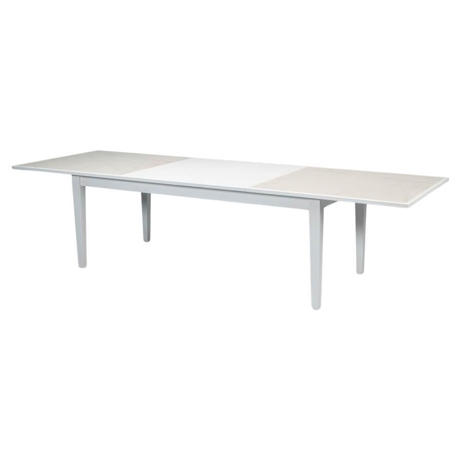 Neo Classic White Painted Extension Table For Sale