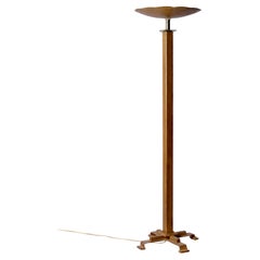Lampadaire néo classique en fer forgé
