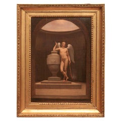 Antique Neo-Classical Academic Nude Angel