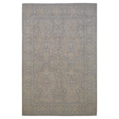 Tapis en laine Sultanabad Rugs beige, vert et bleu néoclassique 8'6''x11'8''