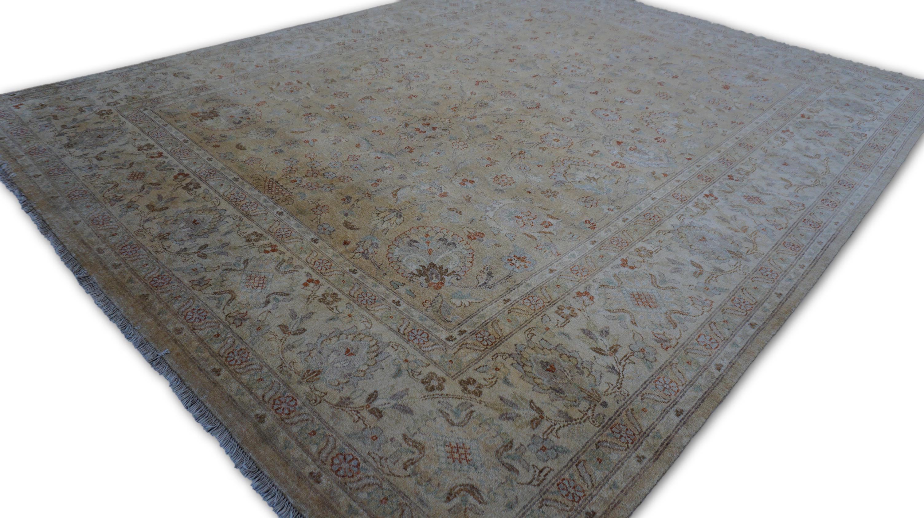 Tapis en laine beige Sultanabad Rugs 7'11''x10'' néoclassique Neuf - En vente à Torrance, CA