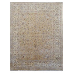 Neo-Classical Beige Sultanabad Patten Wool Rug 7'11''x10'