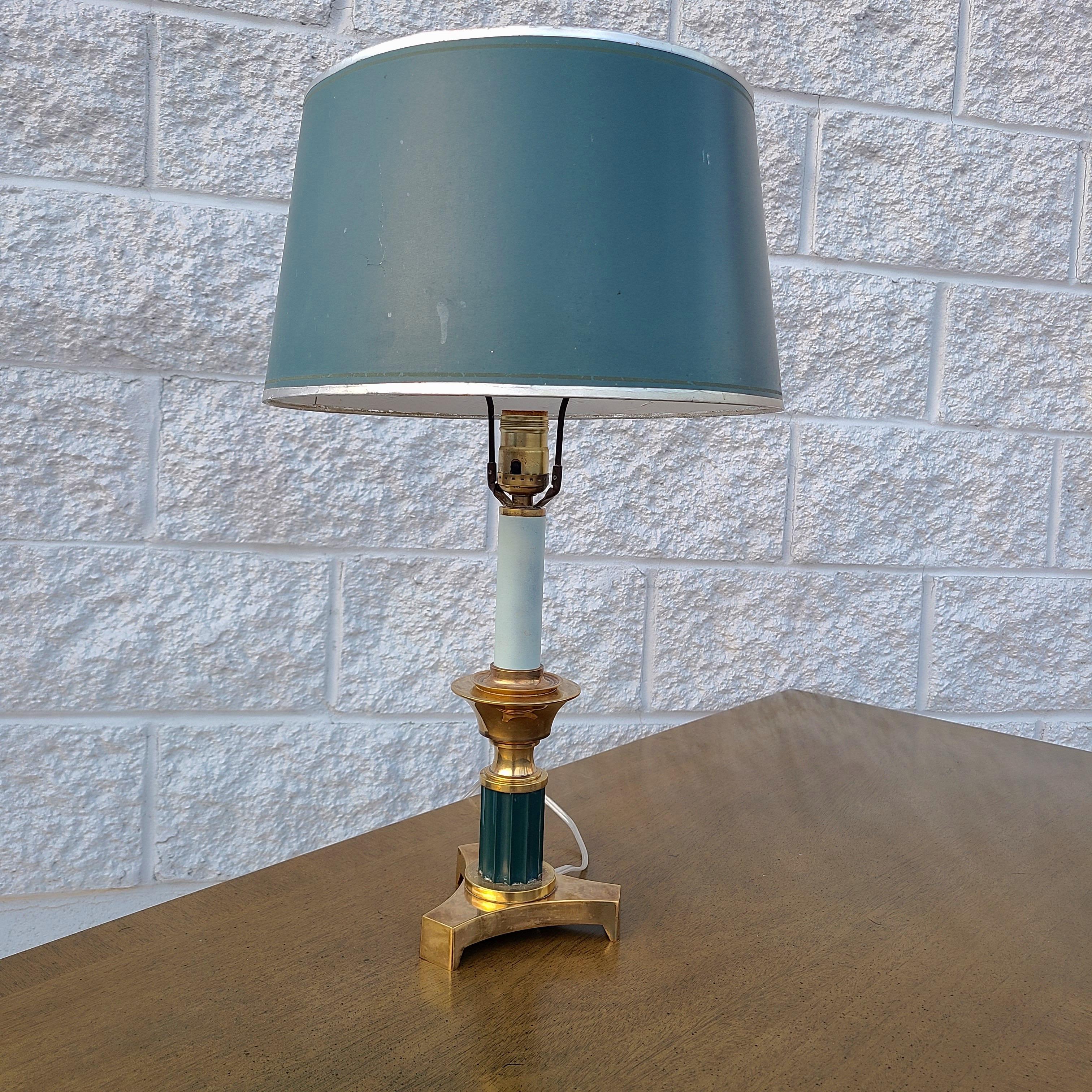 Neoclassical Brass Lamp in the Style of Chapman 3