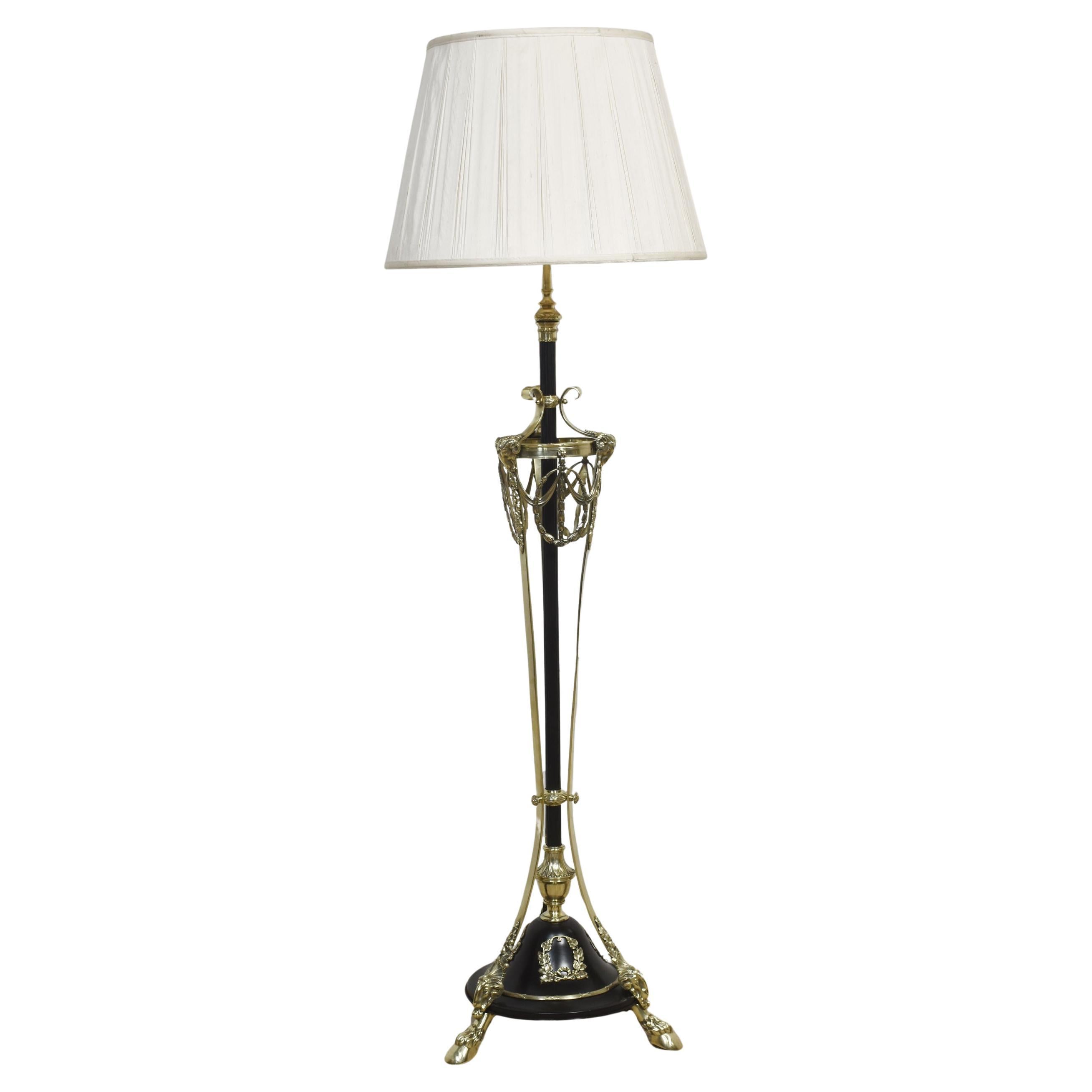 Neo Classical brass standard lamp