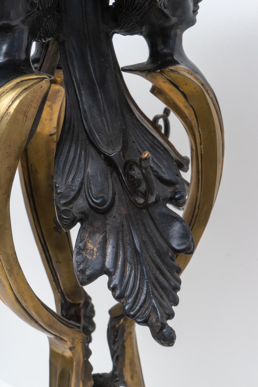 Guéridon néoclassique en bronze de Maitland Smith en vente 2