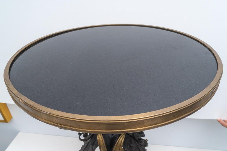 Neoclassical Bronze Gueridon Table by Maitland Smith For Sale 5