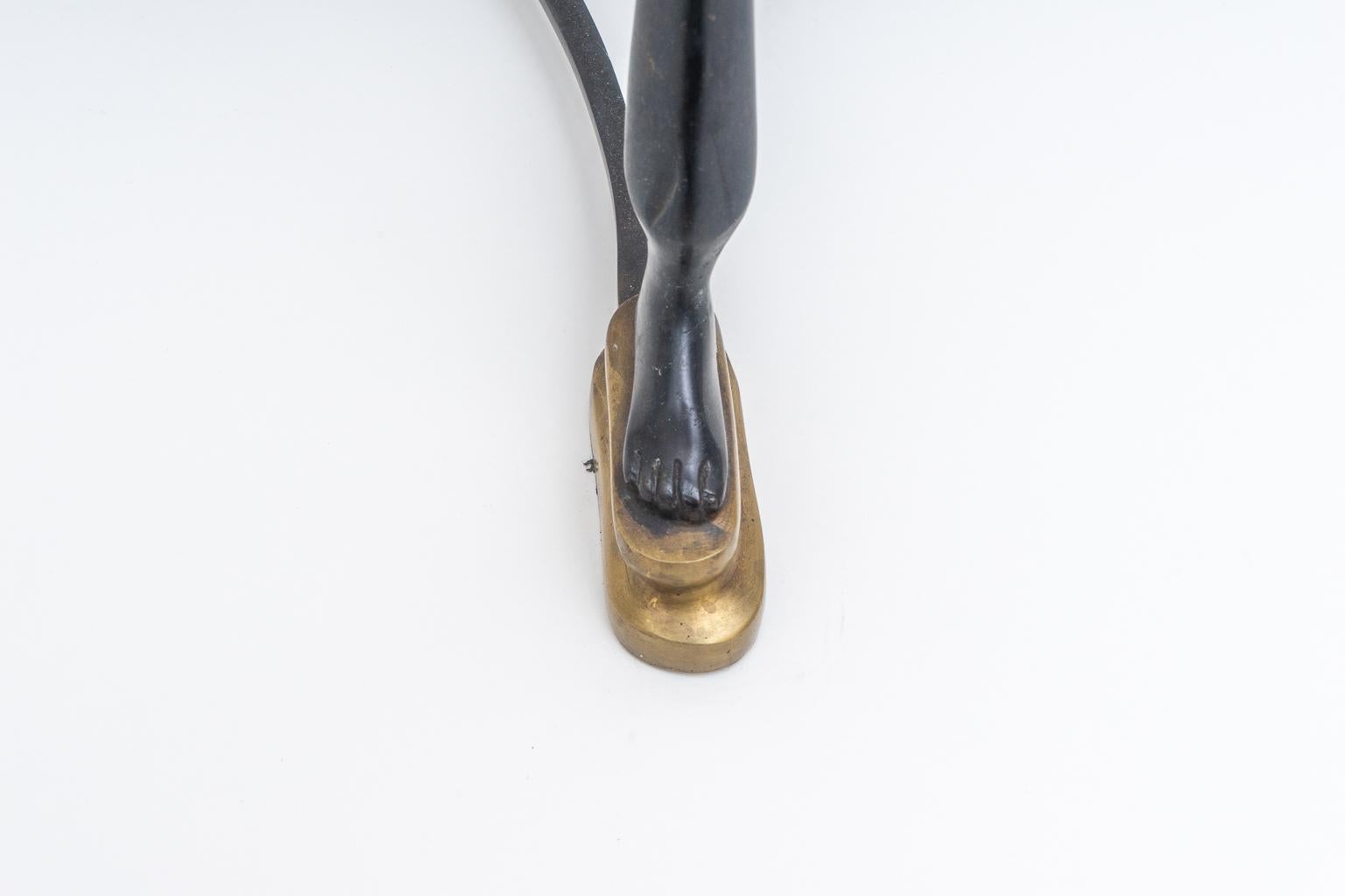 20ième siècle Guéridon néoclassique en bronze de Maitland Smith en vente