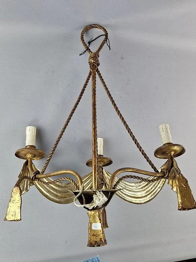 
neo-classical bronze wall light, lacquered metal circa 1940/1950