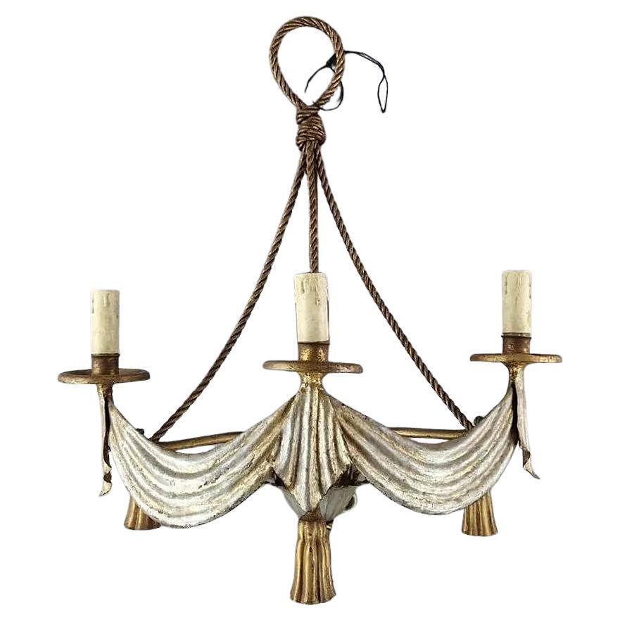neo-classical bronze wall light, lacquered metal circa 1940/1950
