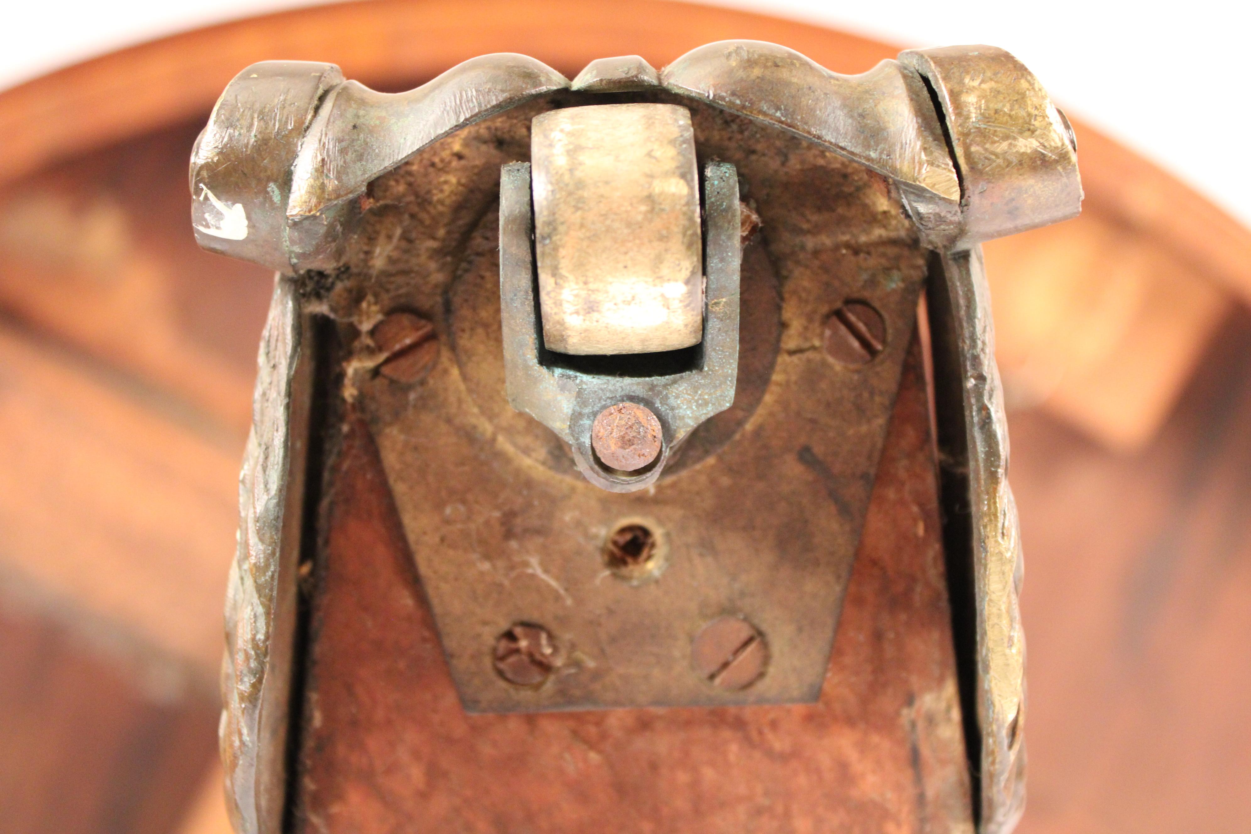 Neo Classical Burl Ash Center Table with Bronze Mounted Feet For Sale 9