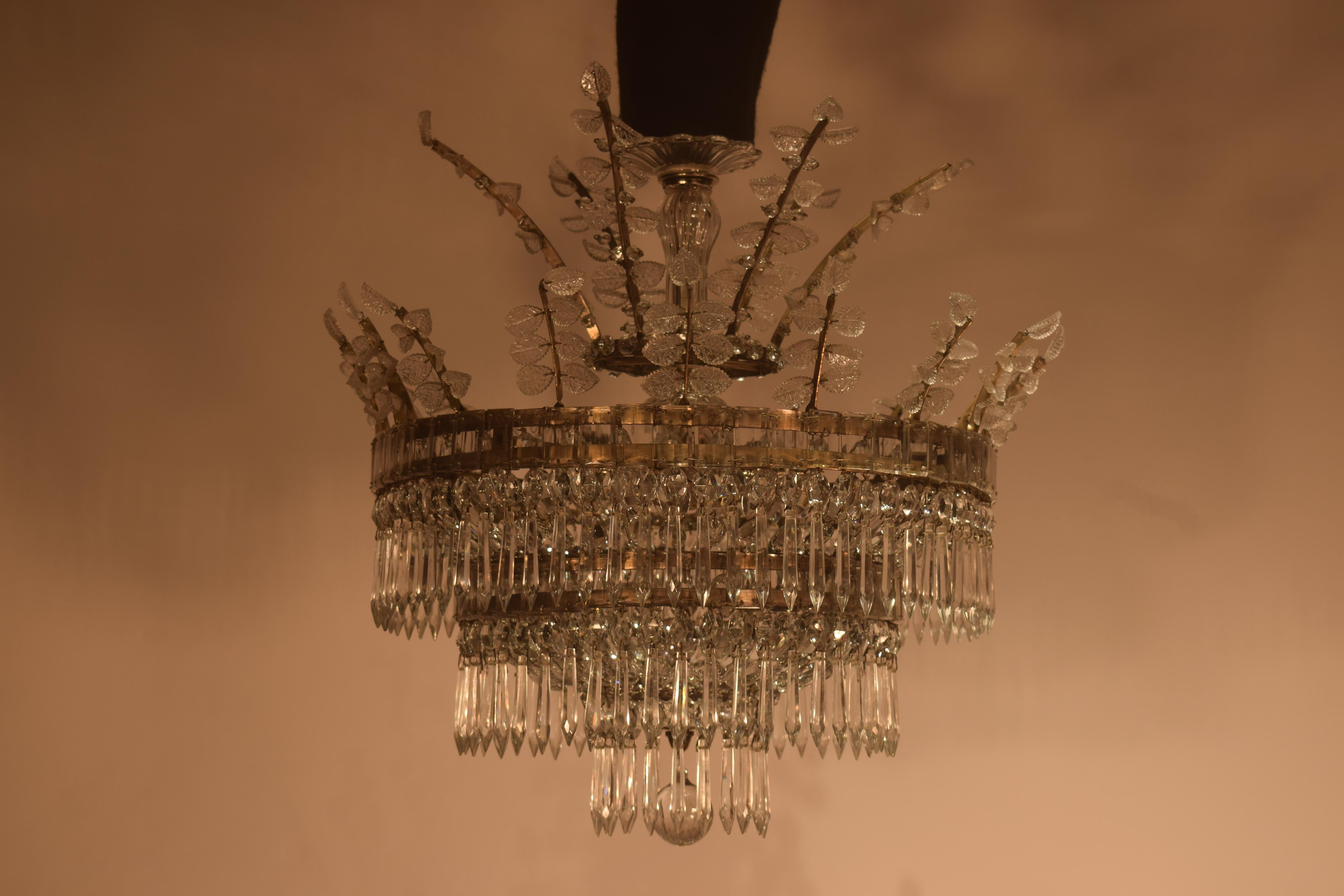 Neo Classical Chandelier with Branches For Sale 5