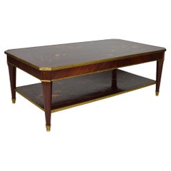 Table basse néo-classique avec marqueterie, France, XXe siècle