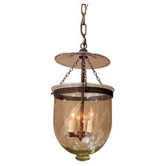 Antique Neo-Classical Fern & Star Bell Jar Lantern, England, Circa:1830