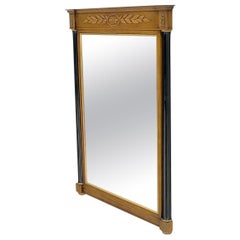 Miroir mural rectangulaire français néoclassique vert menthe !