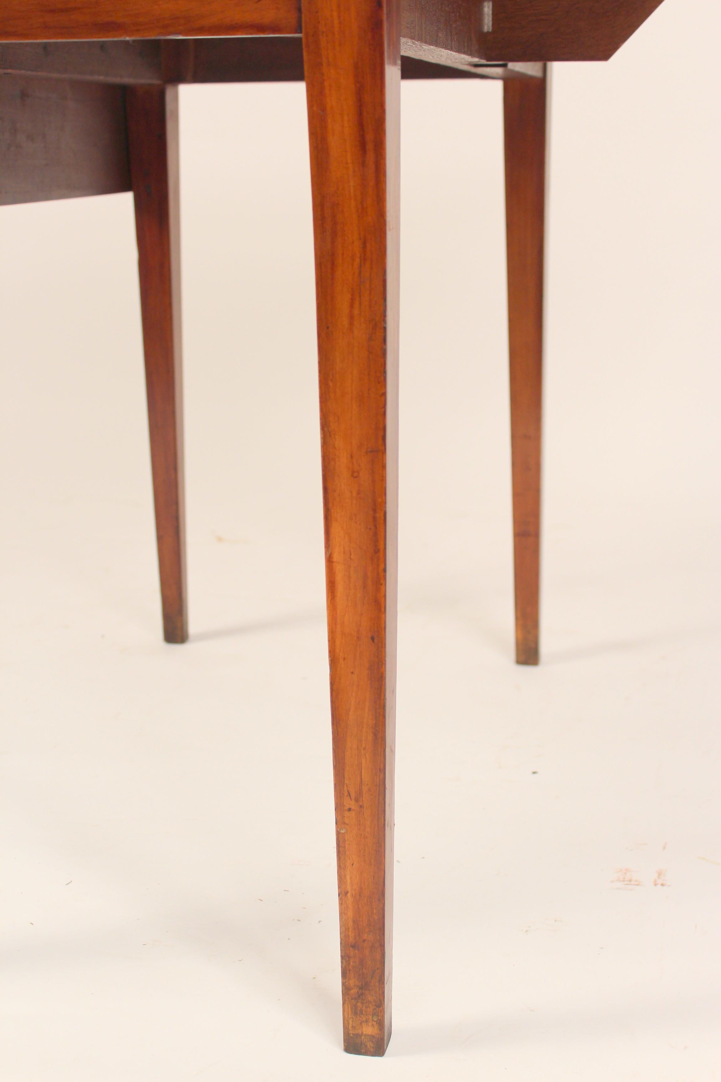 Neo Classical Fruit Wood Drop Leaf Table 2