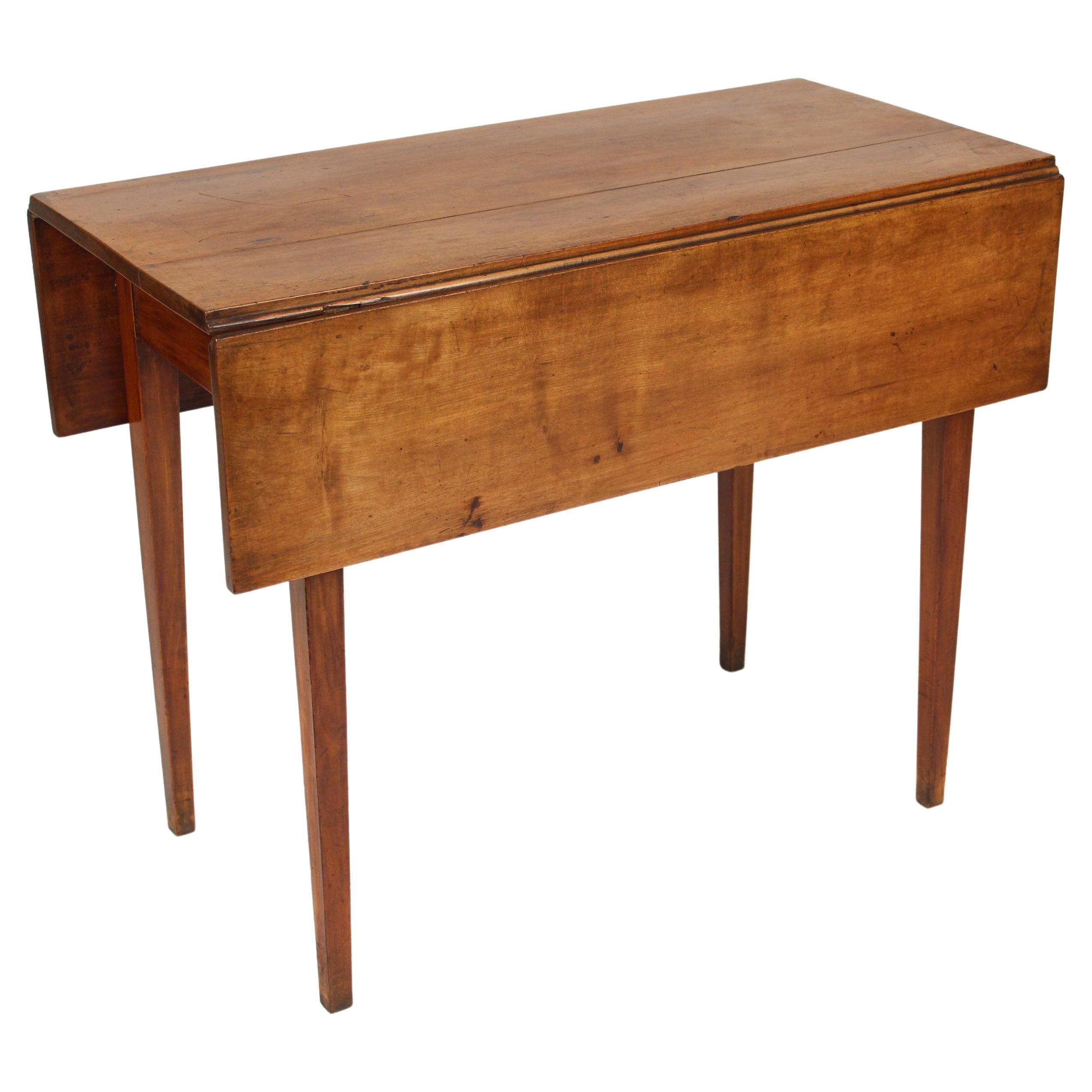 Neo Classical Fruit Wood Drop Leaf Table