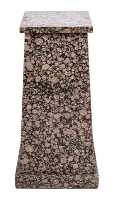 Neo Classical Gilded Age Pink Granite Pedestal late 19th cent.