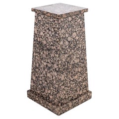 Neo Classical Gilded Age Pink Granite Pedestal late 19th cent.