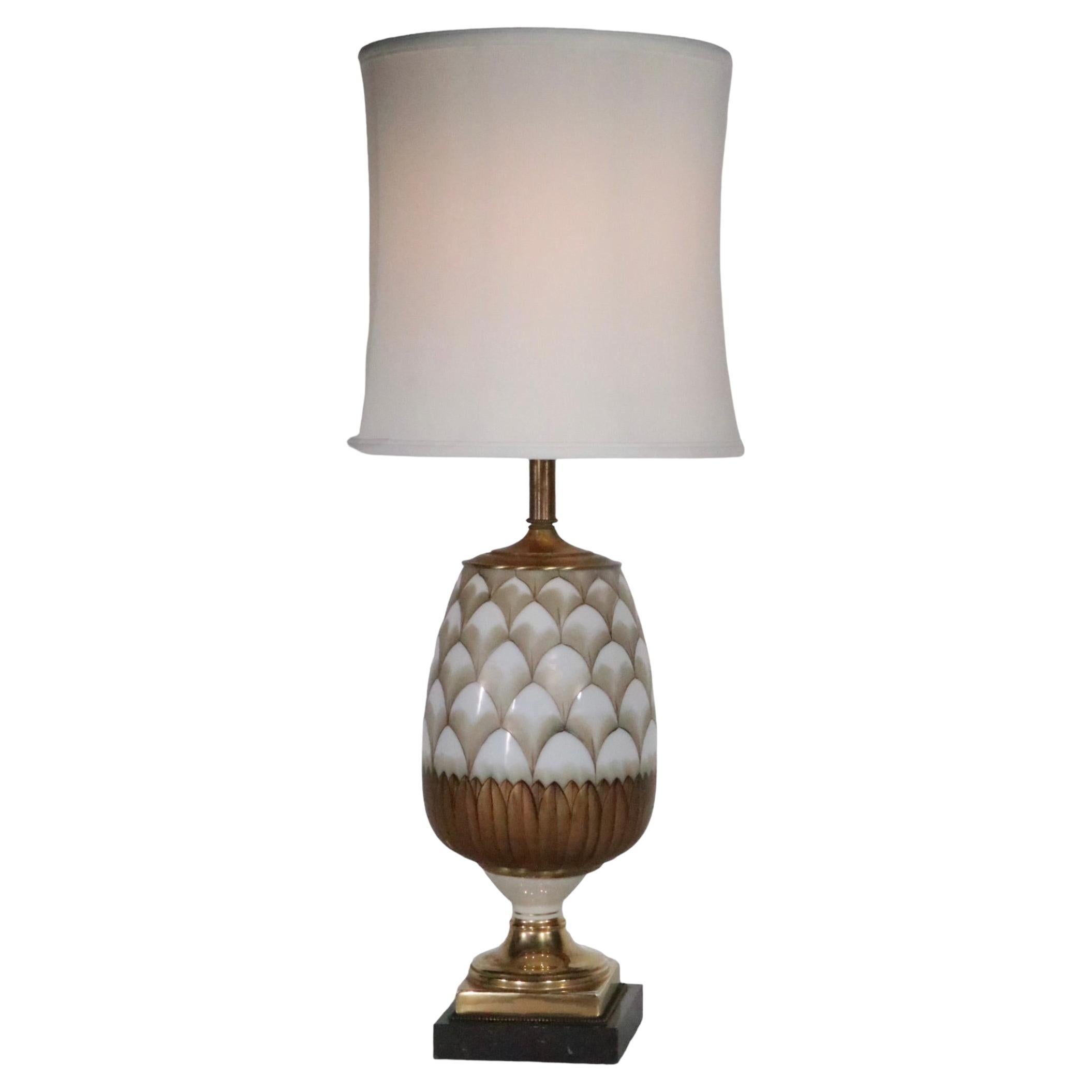 American Neo Classical Hollywood Regency Table Lamp design att. to Tommi Parzinger