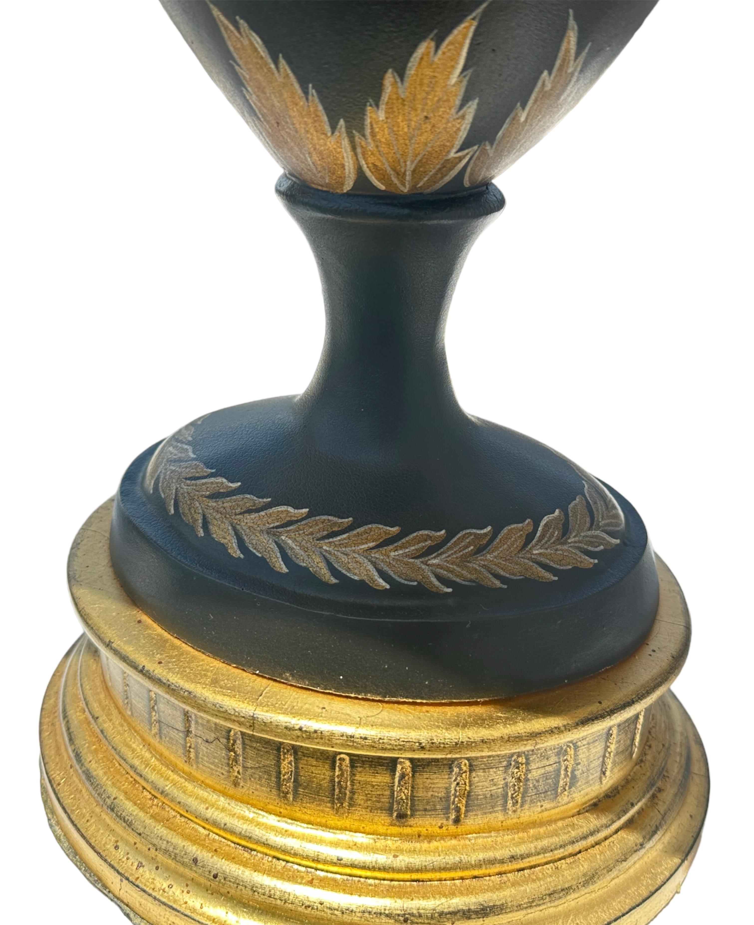 Neoclassic Lion-Head Gilt Table Lamps In Good Condition In Jupiter, FL