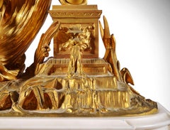 Neoclassical Mid-19th Century Eight Day Clock Striking on the Hour & Half Hour