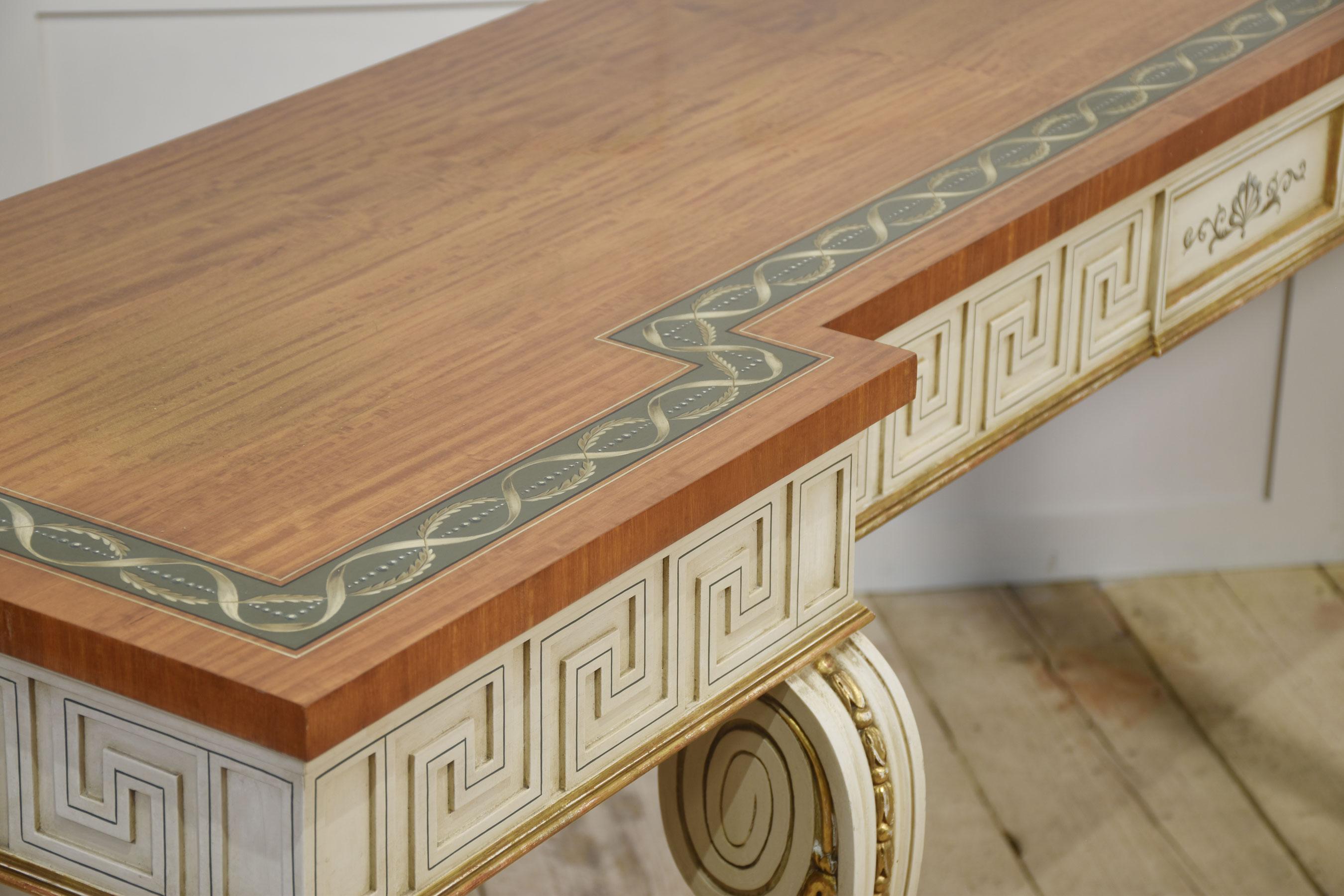 Neo-Classical painted console table For Sale 6