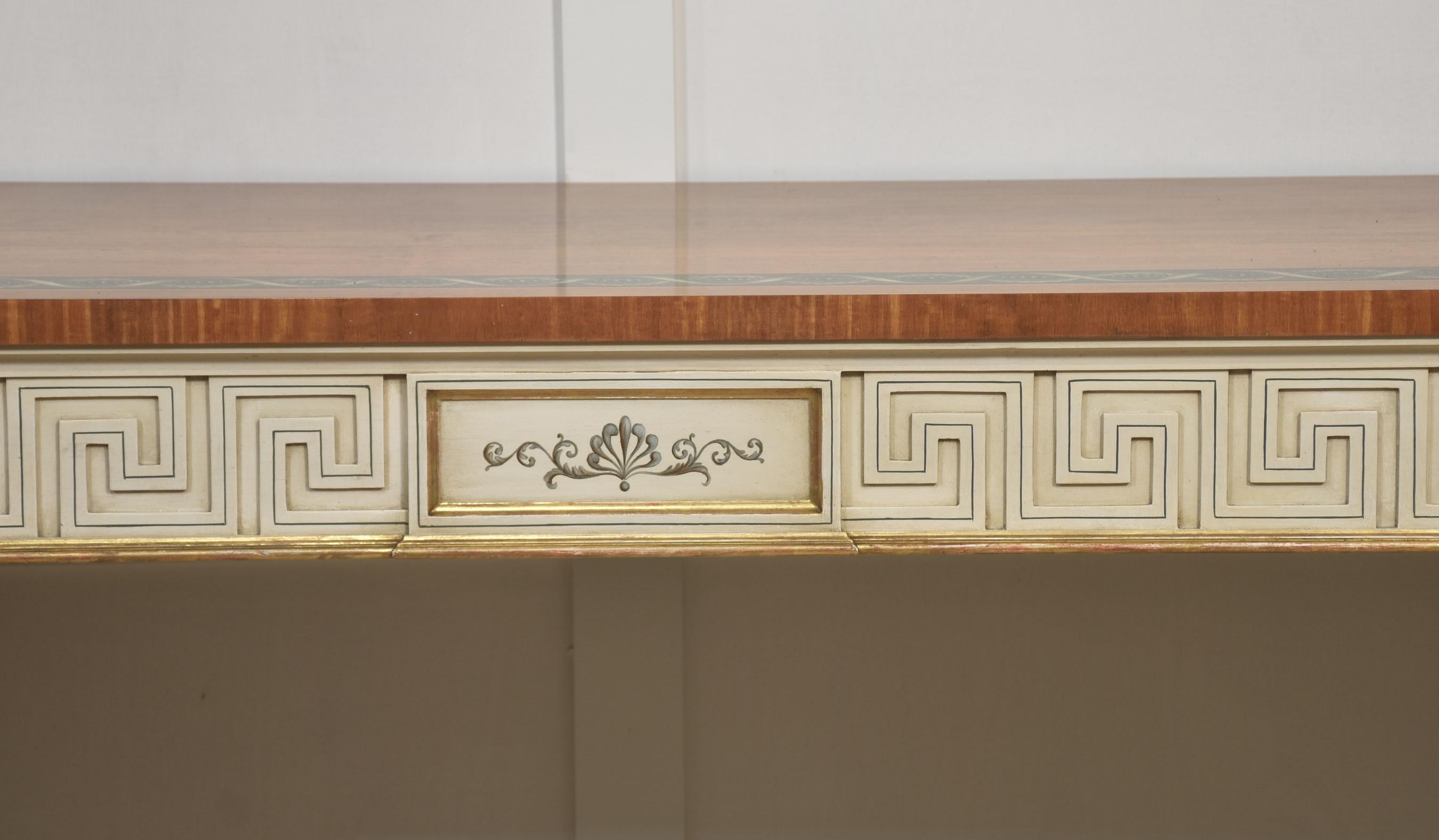 British Neo-Classical painted console table For Sale
