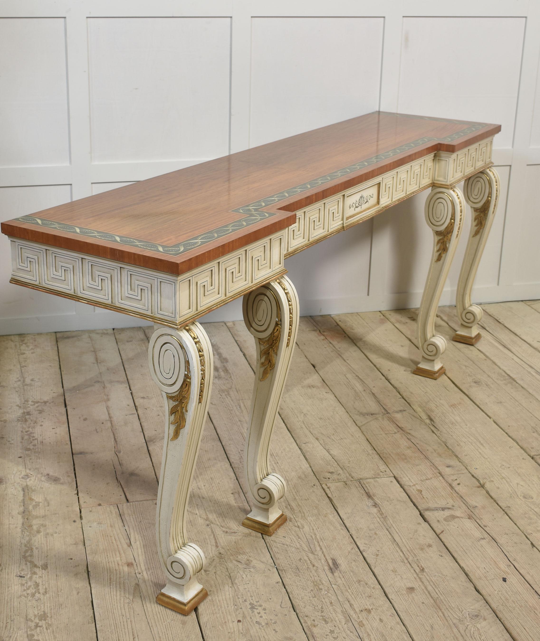 Neo-Classical painted console table For Sale 2