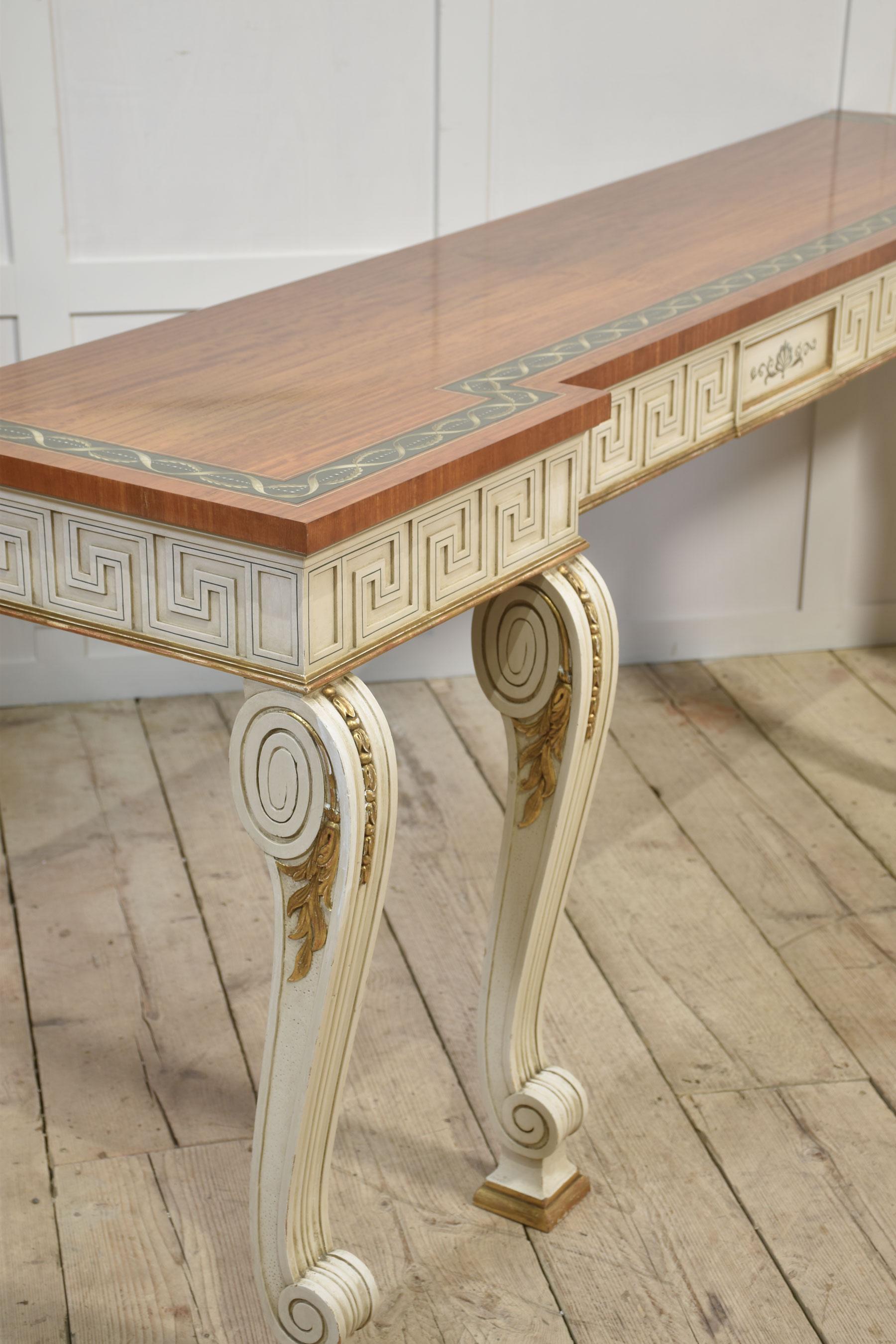 Neo-Classical painted console table For Sale 3