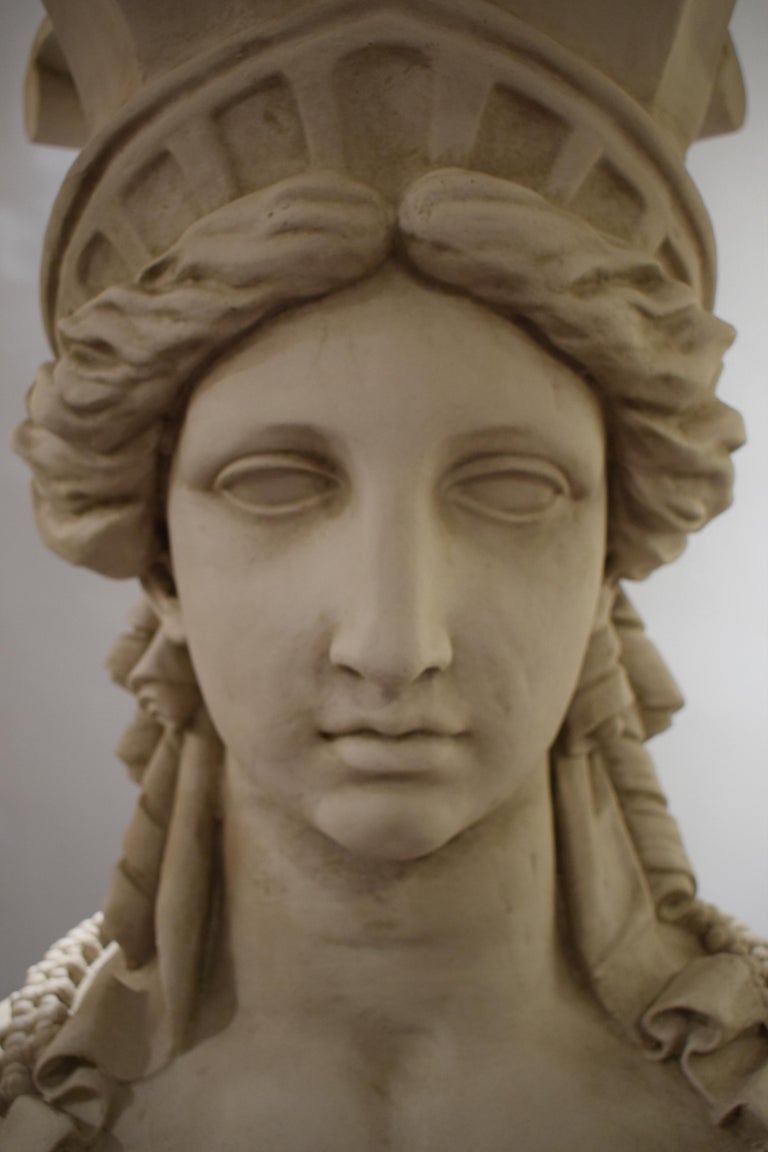 Neo Classical Pedestal depicting Maiden For Sale at 1stDibs