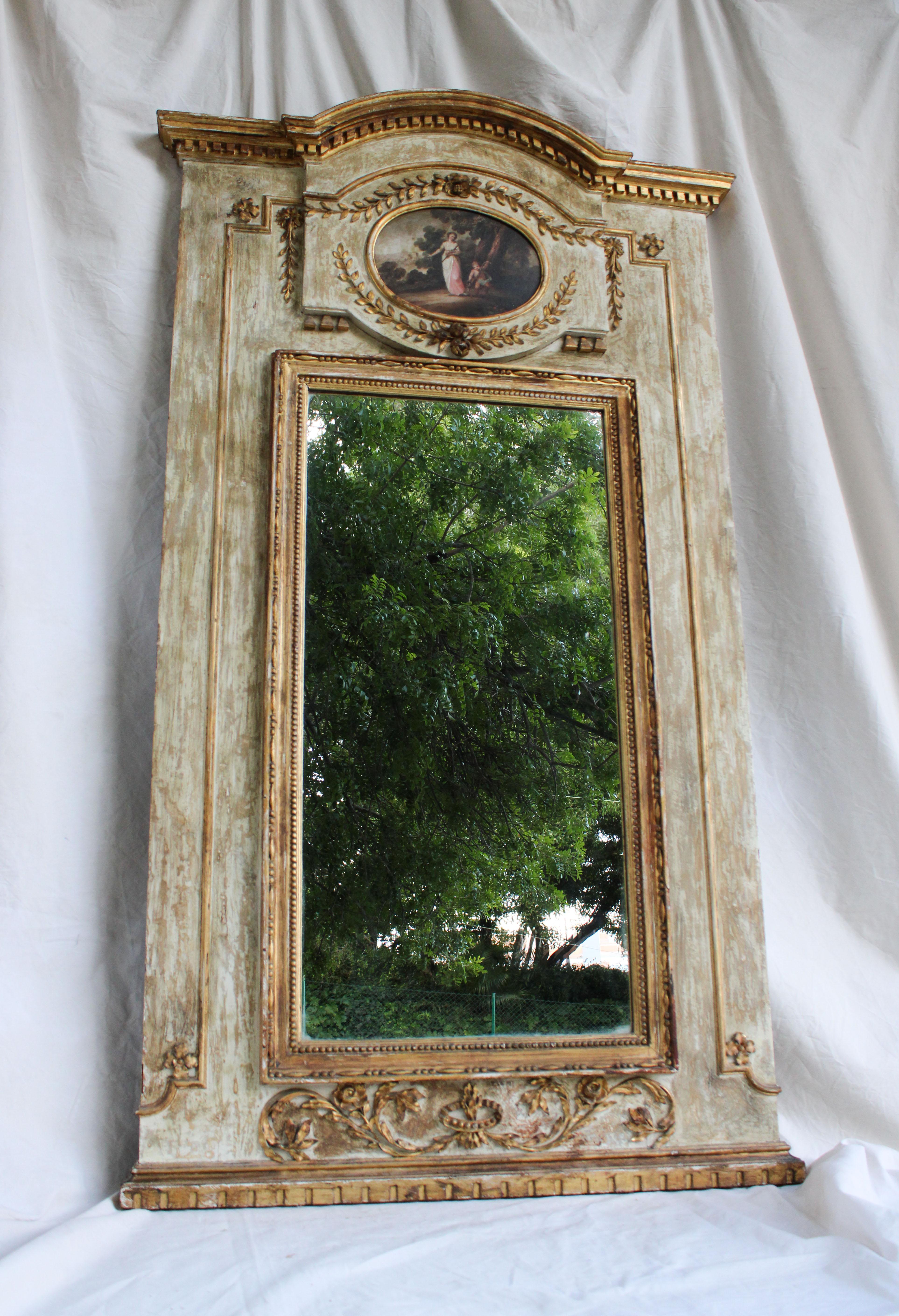 Miroir portugais néo-classique, 19e siècle en vente 4