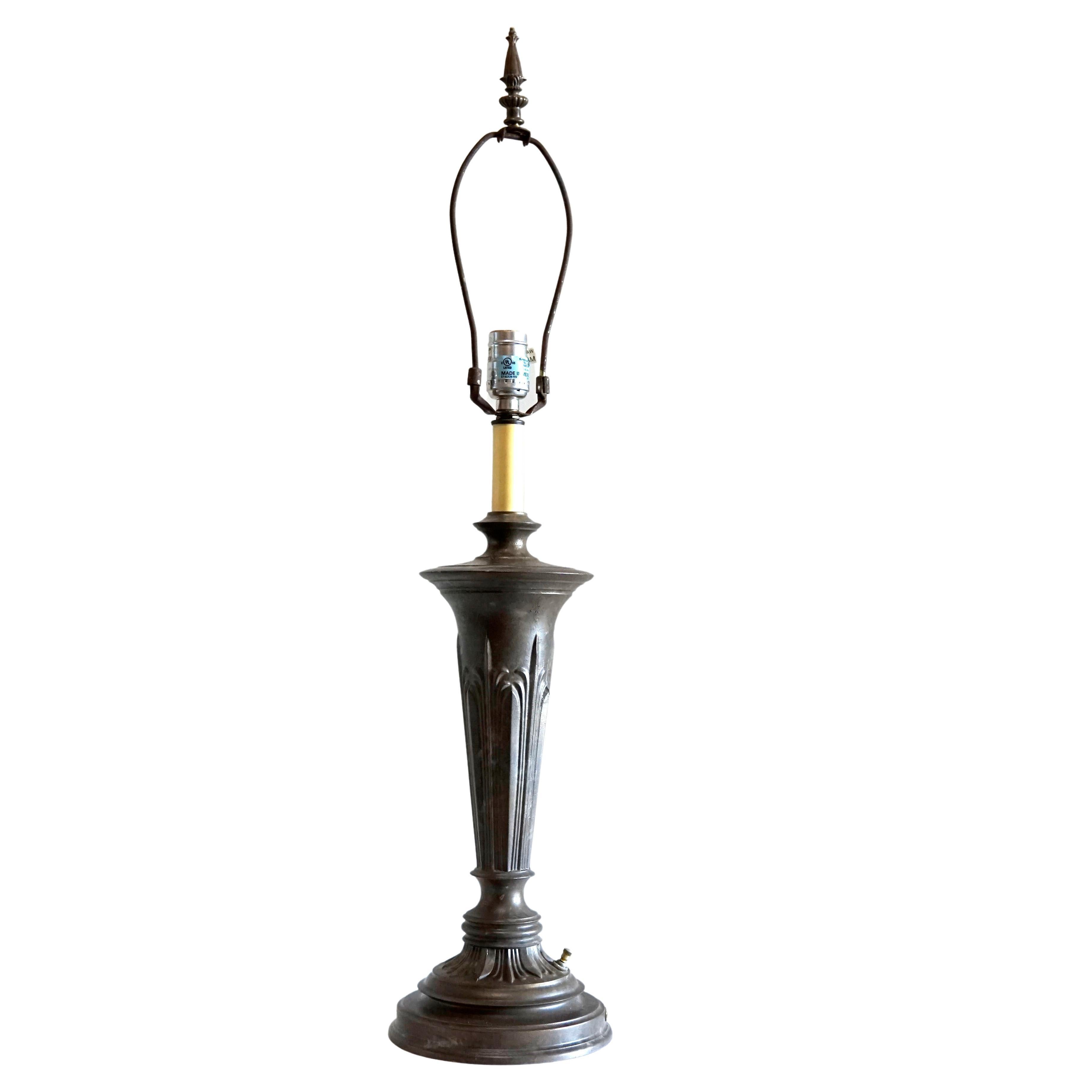 Neo Classical, Renaissance Revival Cast Bronze 1920s Table Lamp For Sale