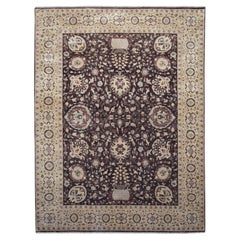 Tappeto Neo-Classico Cioccolato e Beige 8'11''x11'11''