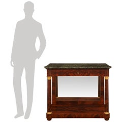 Neo-Classical st. Flame Mahogany and Ormolu console