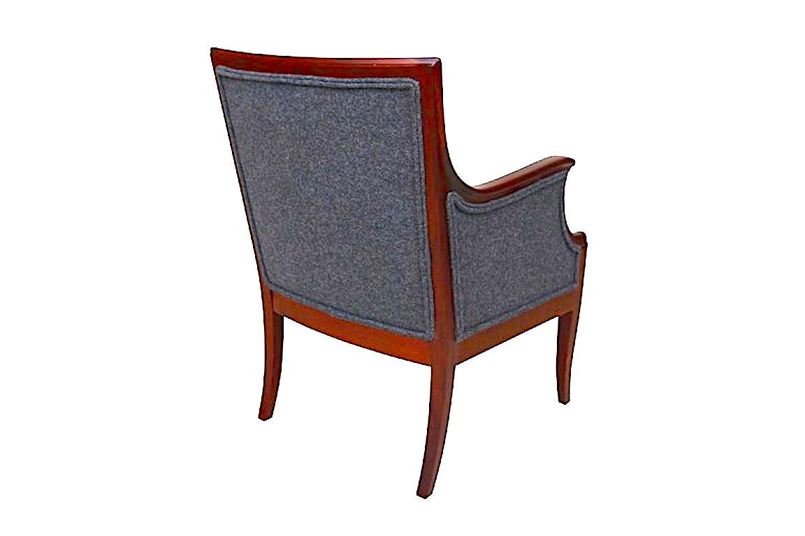 Scandinavian Modern Neoclassical Style Armchair by Frits Henningsen For Sale
