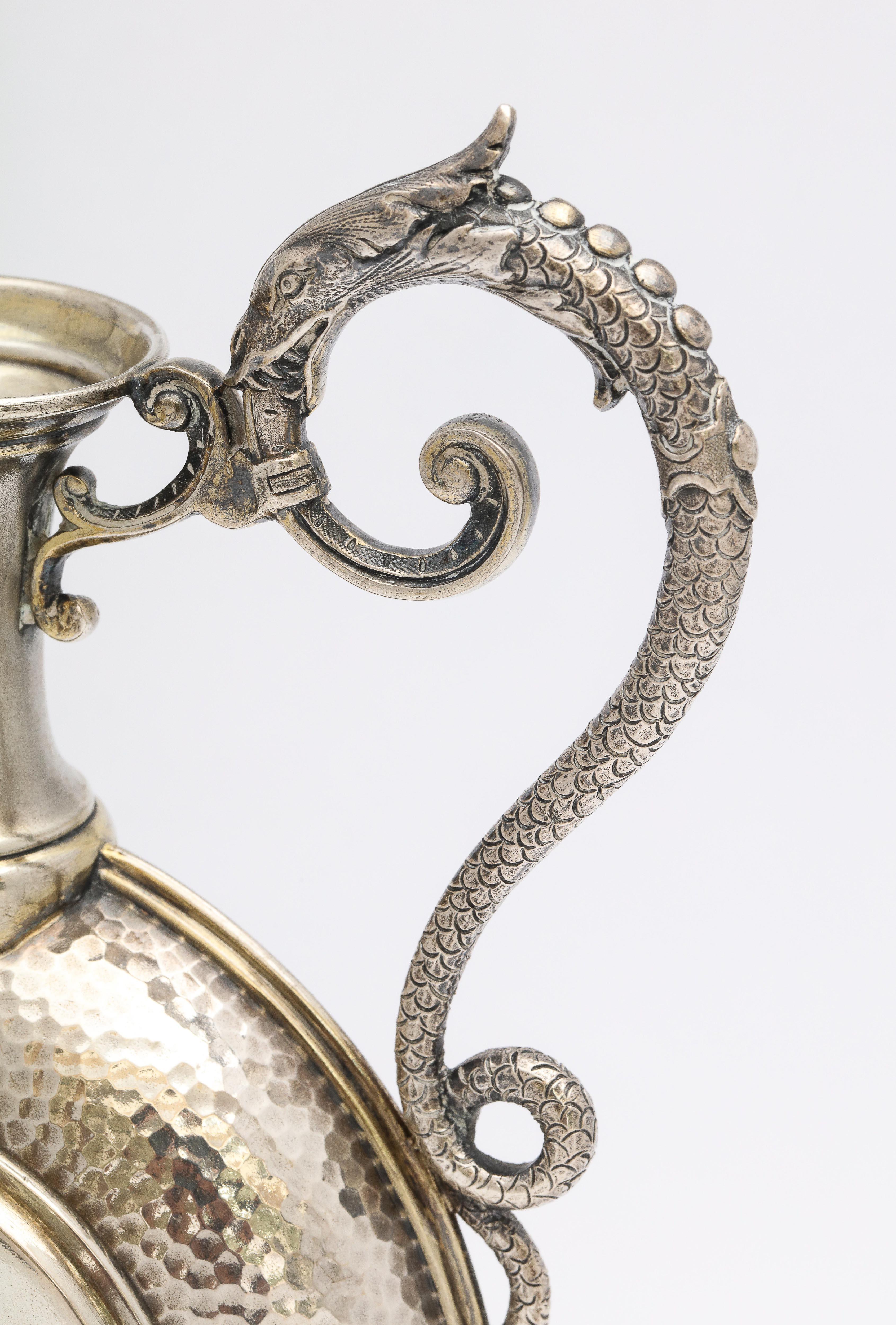 Neoclassical Style Continental Silver '.800' Ewer/Pitcher For Sale 3
