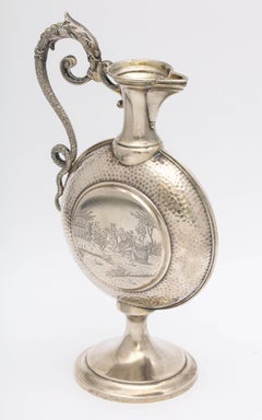 Neoclassical Style Continental Silver '.800' Ewer/Pitcher