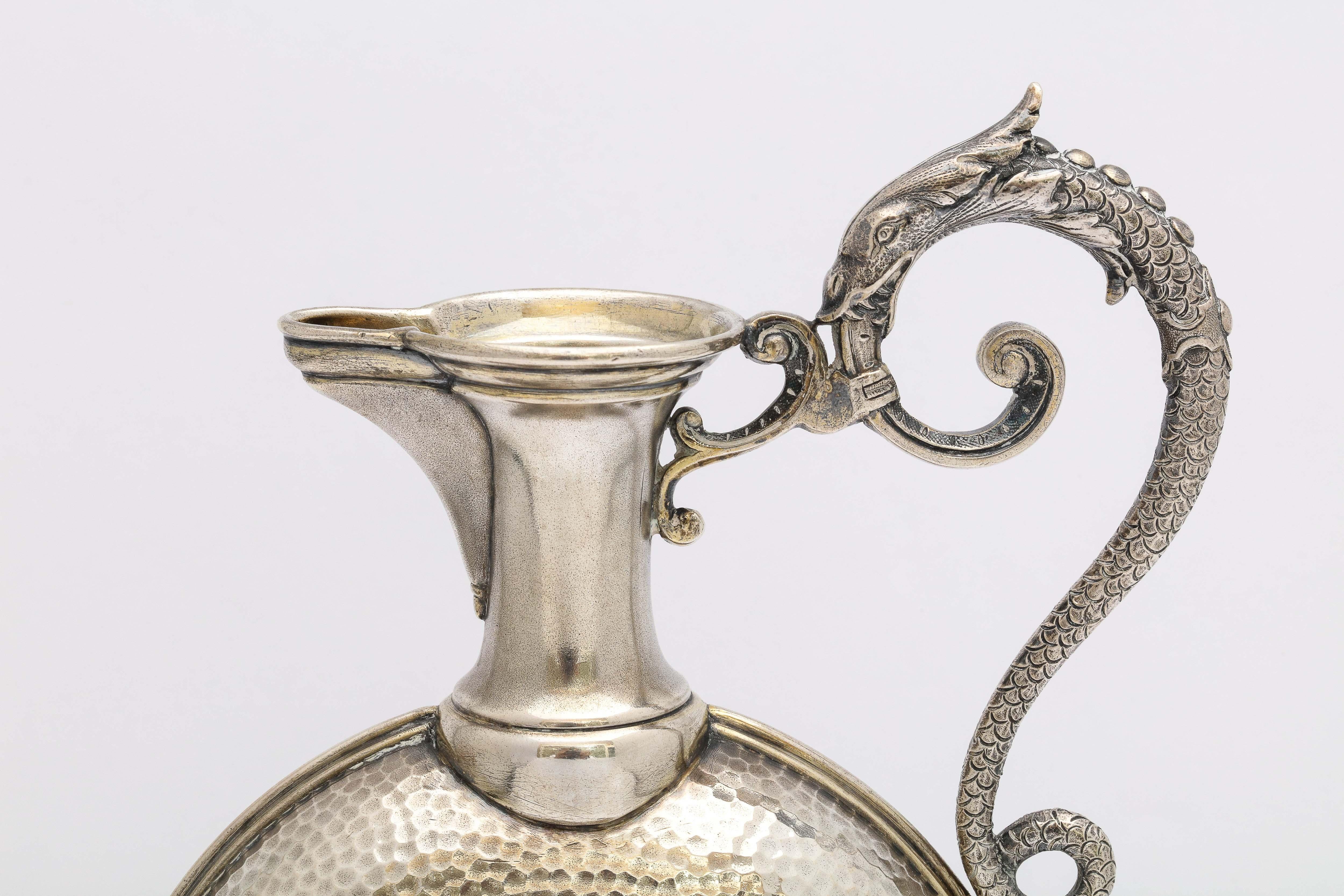 European Neoclassical Style Continental Silver '.800' Ewer/Pitcher For Sale