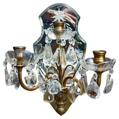 Sconcese con retro a specchio in stile neoclassico dei primi del Novecento Set di quattro