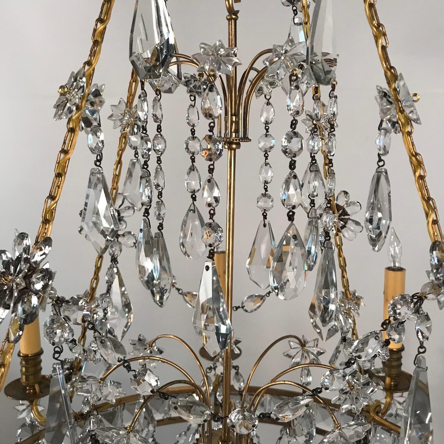 Neoclassical Style Gilt Bronze Baltic Chandelier For Sale 6