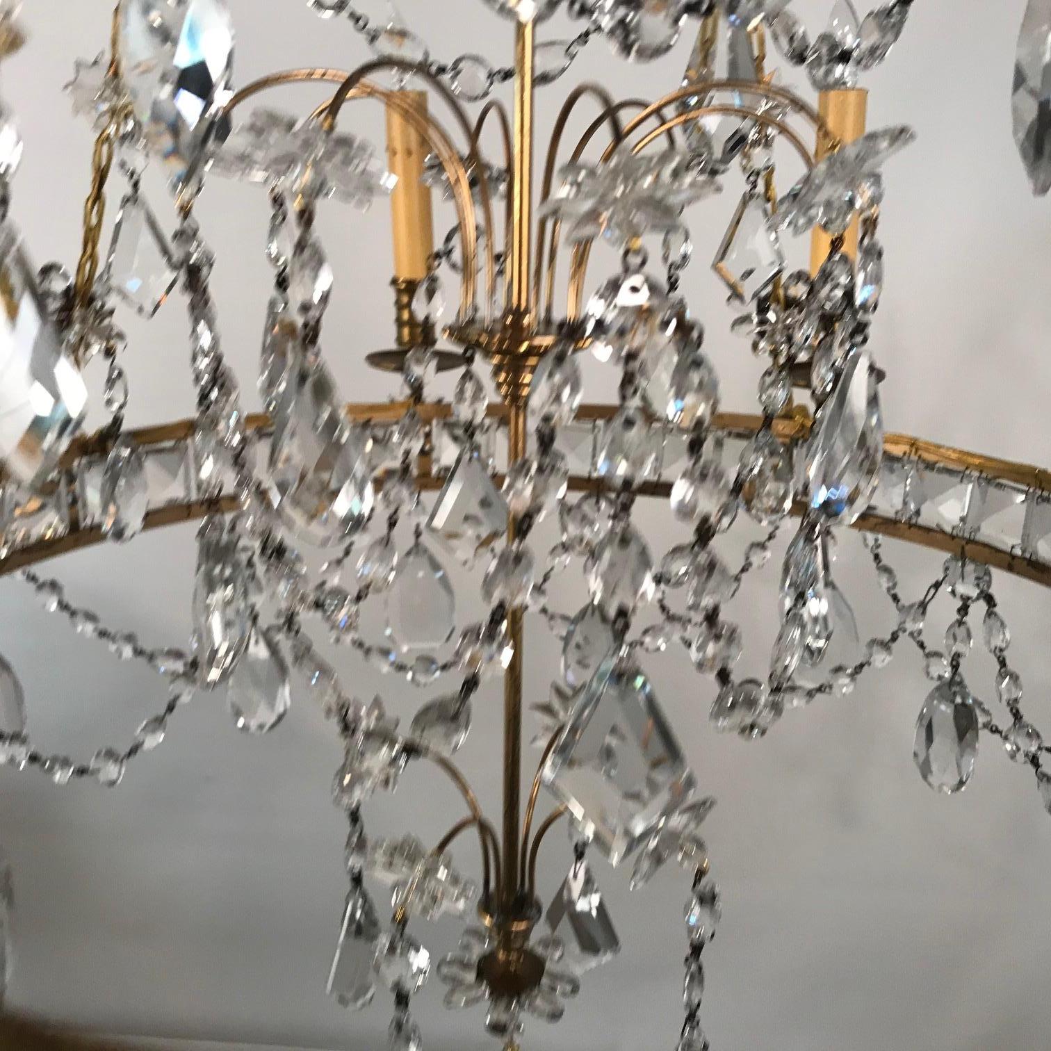 Neoclassical Style Gilt Bronze Baltic Chandelier For Sale 8