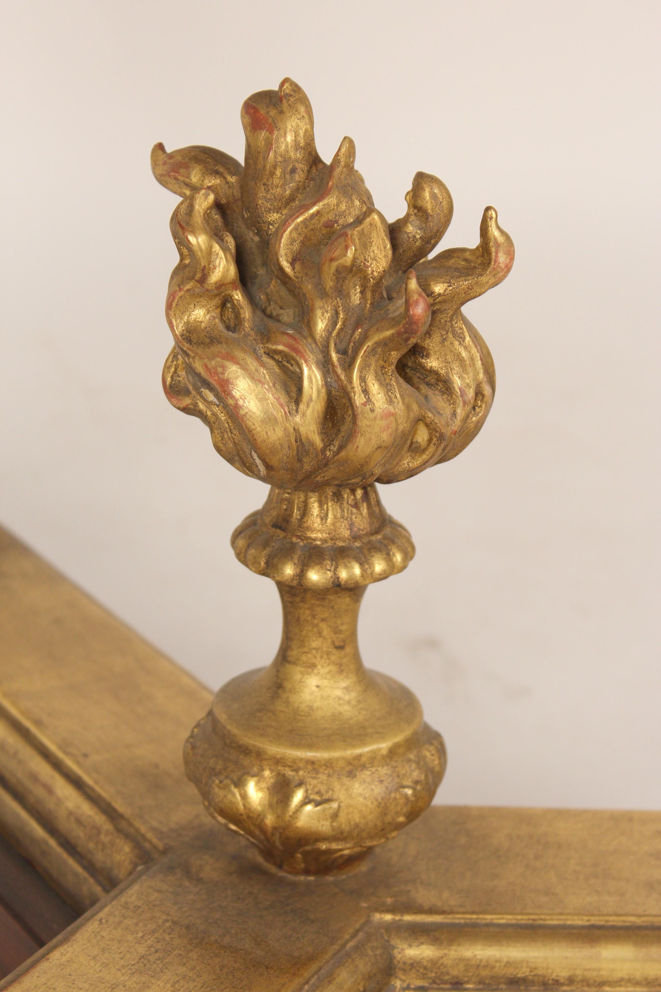 Gold Leaf Neo Classical Style Gilt Decorated Center Table
