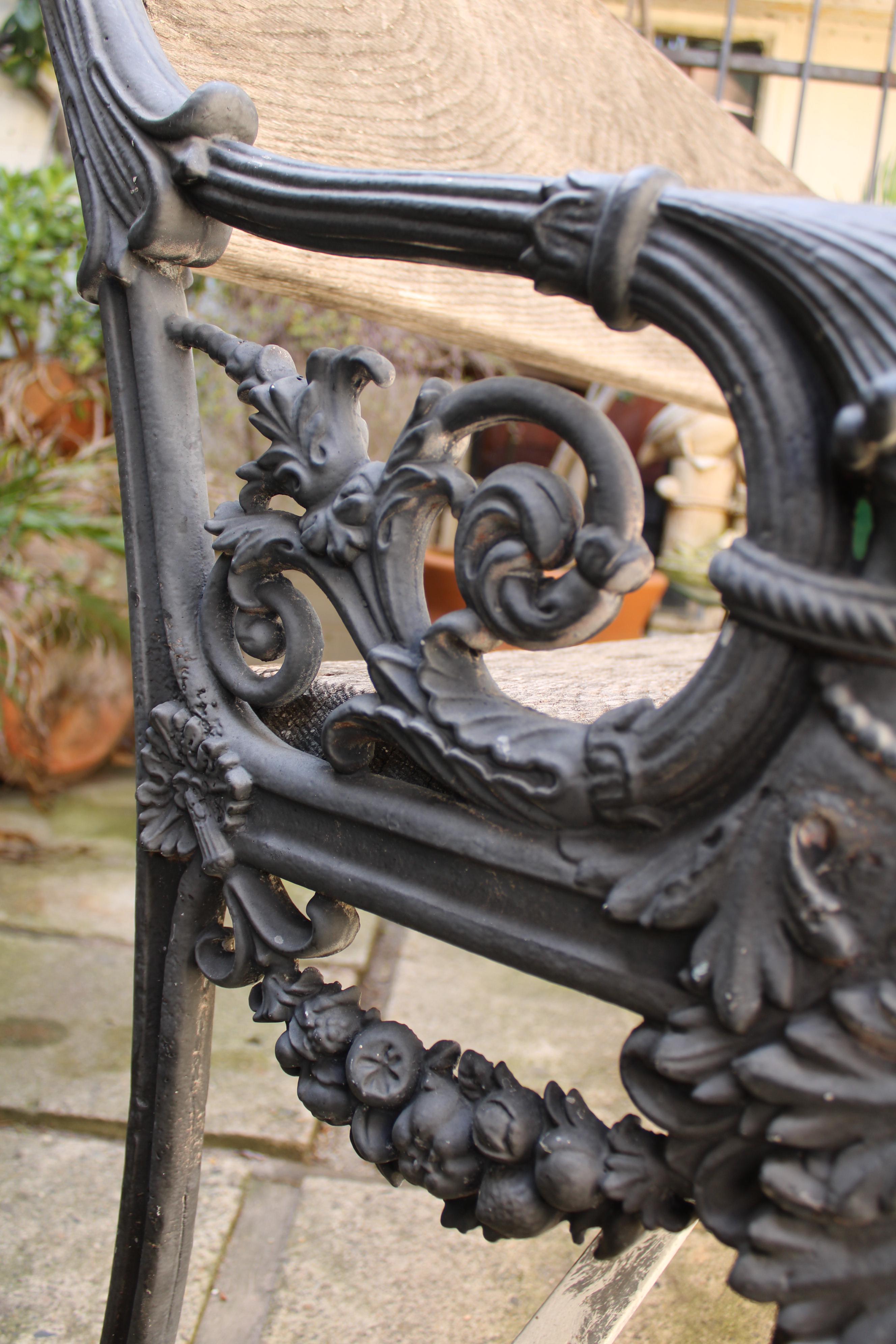 Neoclassic Style Iron Garden Bench 1