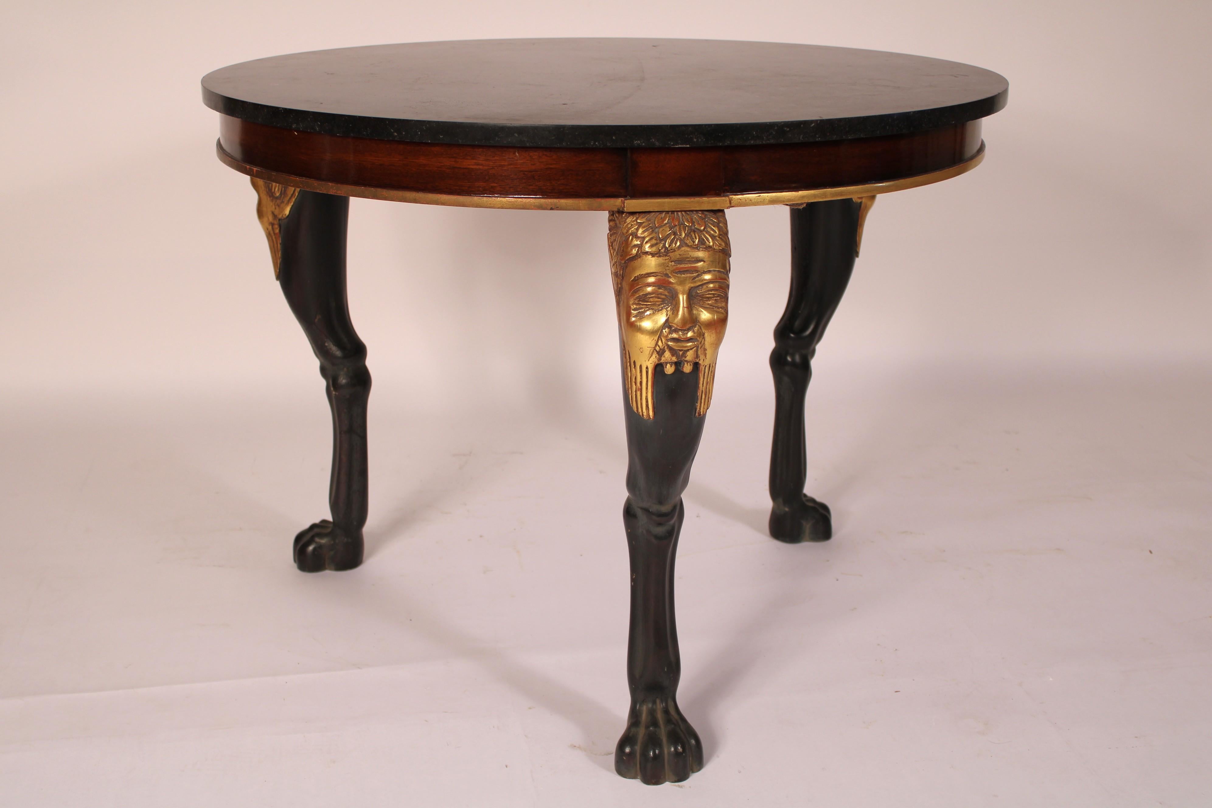 Neoclassical Neo Classical Style Marble Top Center Table For Sale
